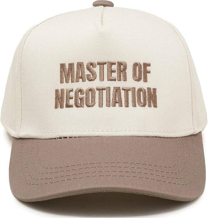Kids Master Of Negotiation Hat- Khaki/Beige