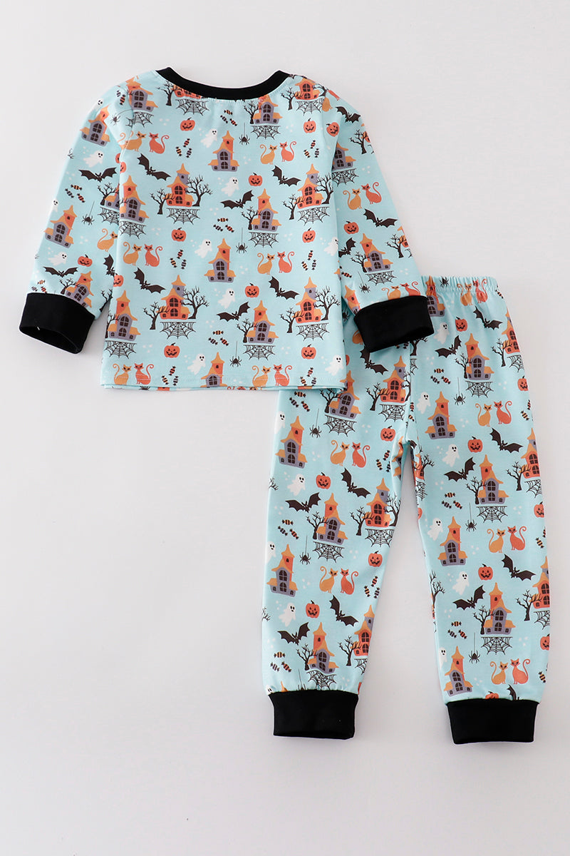 Spooky Castle Boys Halloween Pajamas