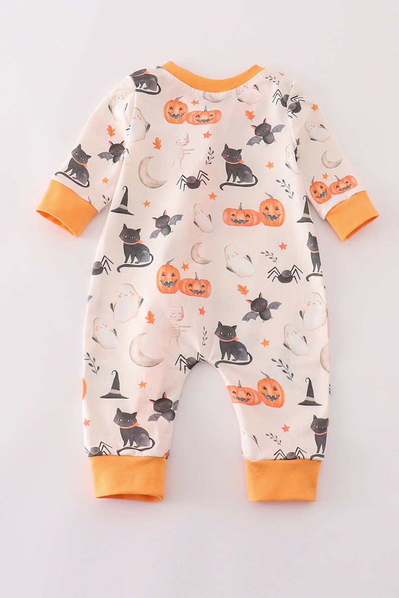 This is Halloween Baby Girl Zipper Pajamas