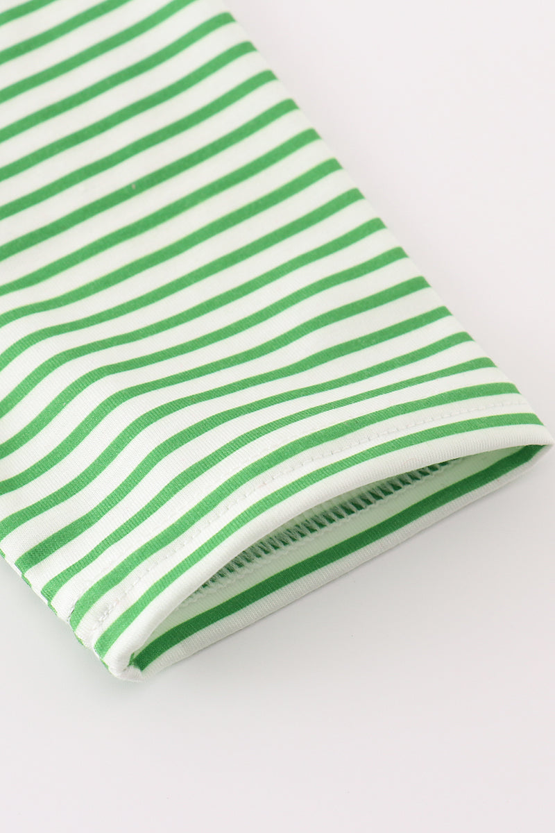 Striped Gingerbread Embroidered Christmas Boys Top