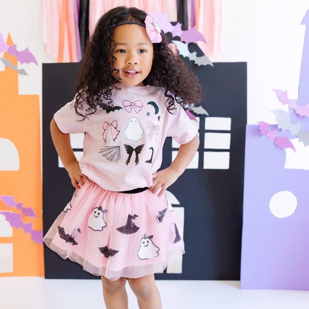Spooky Babe Sequin Halloween Tutu Skirt - Kids Clothing: 0-12M