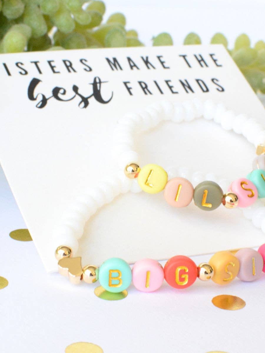 Big sis Lil sis best friends bracelet