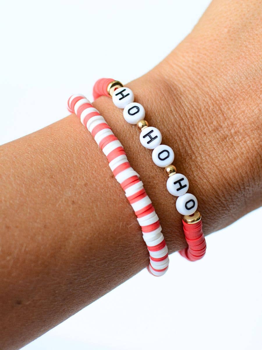 Ho Ho Ho Christmas Bracelet Set