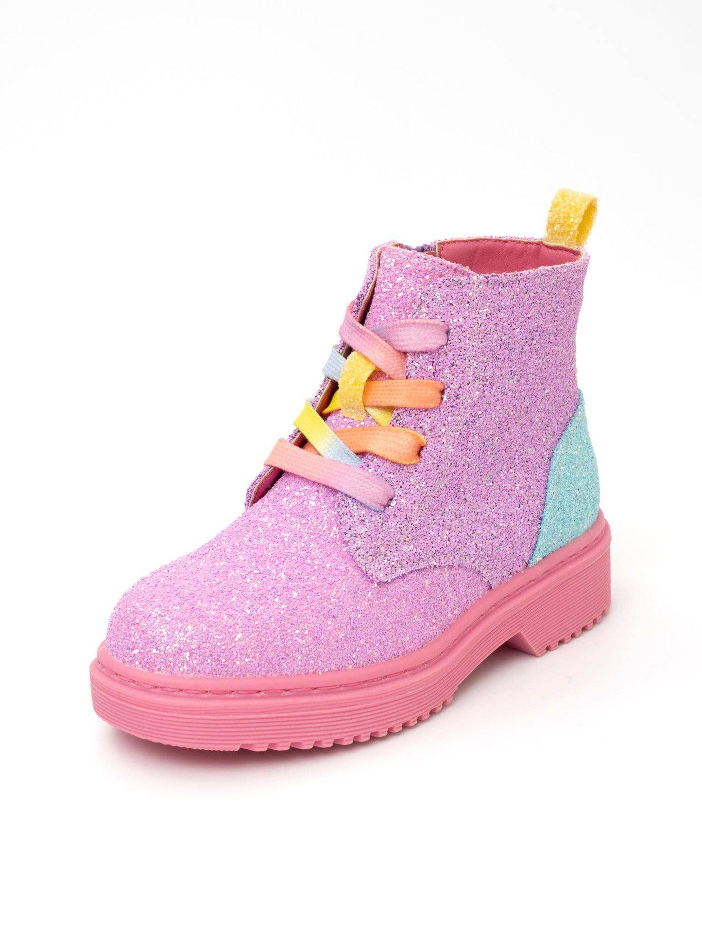 Girls Unicorn Shimmer High Top Boots