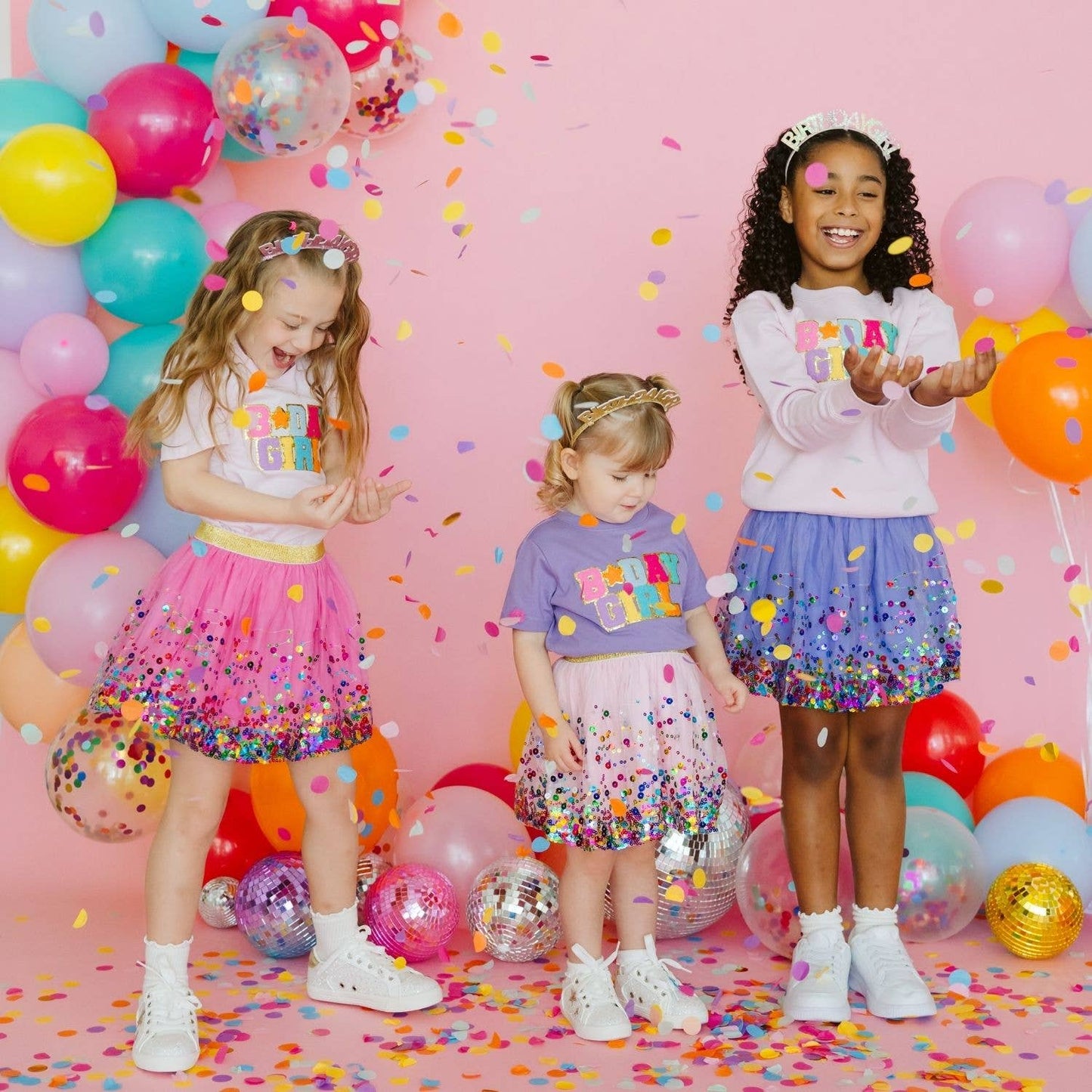 Raspberry Confetti Girls Tutu