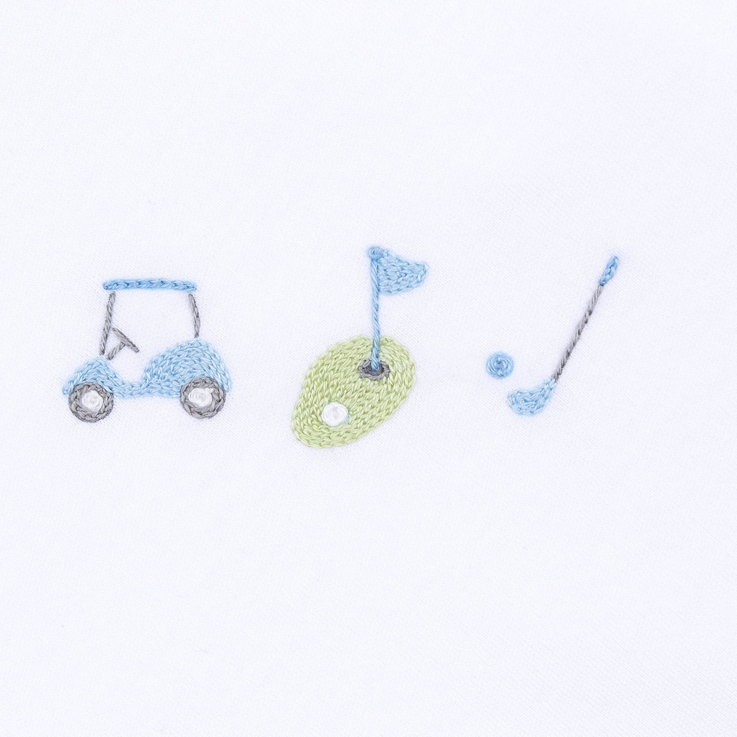 Tiny Tee Time Boys Embroidered Diaper Cover Set