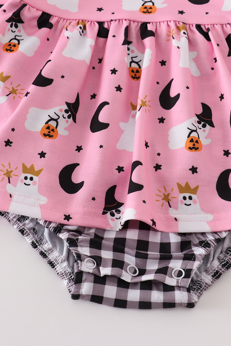 Crowned Ghost Girls Romper