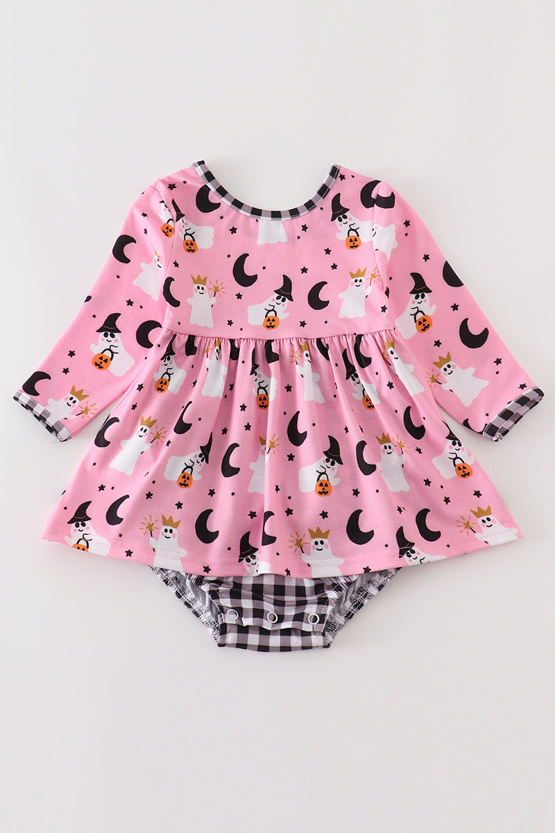 Crowned Ghost Girls Romper