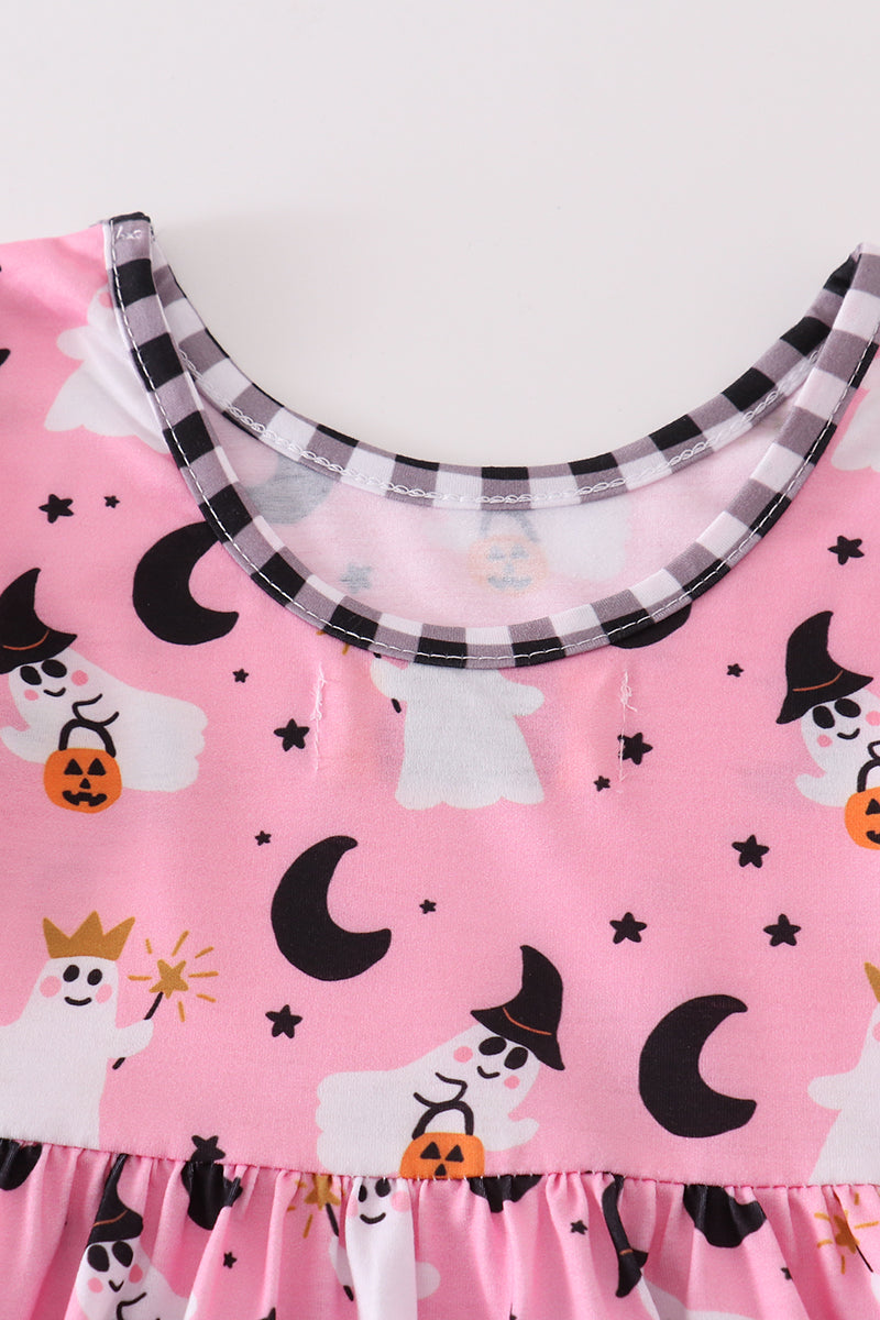 Crowned Ghost Long-sleeved Dress