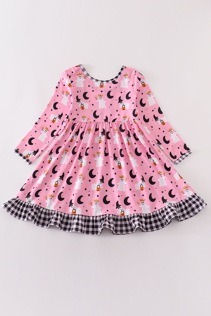 Crowned Ghost Long-sleeved Dress