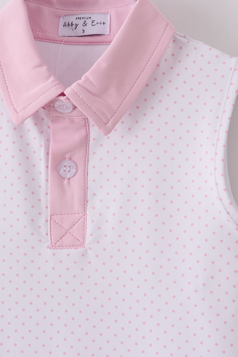 Girls Pink Active wear Skort set