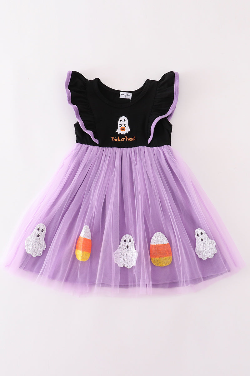 Trick or Treat Purple Tutu Dress