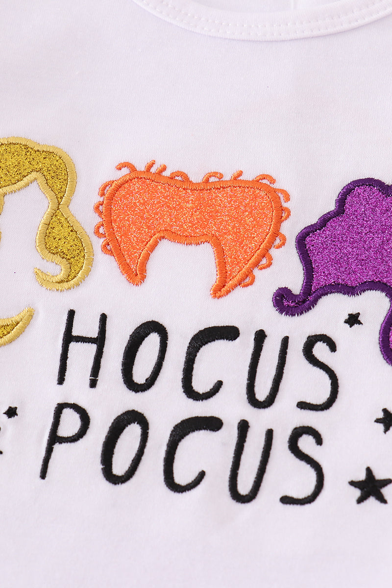 Hocus Pocus inspired Glitter top & Skort Set