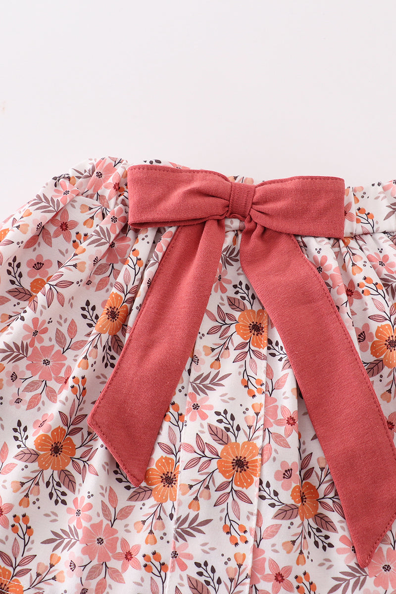 In Bloom Floral Girls Skort Set