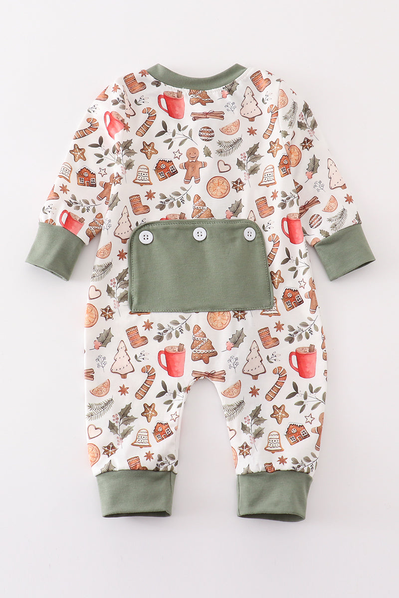Boys Gingerbread Christmas Zippy