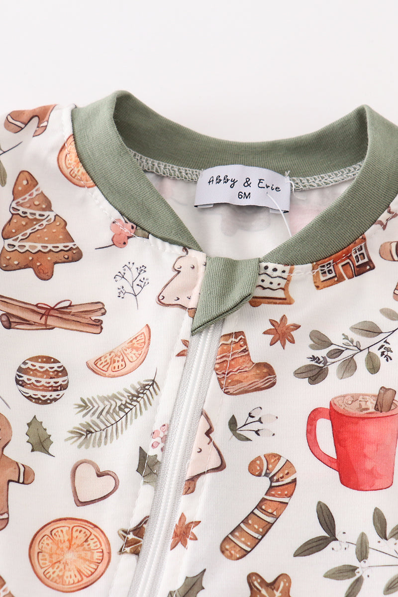 Boys Gingerbread Christmas Zippy
