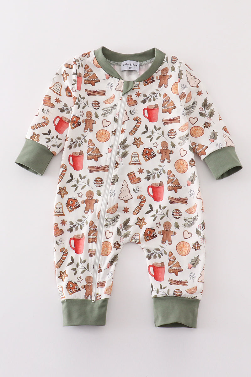 Boys Gingerbread Christmas Zippy