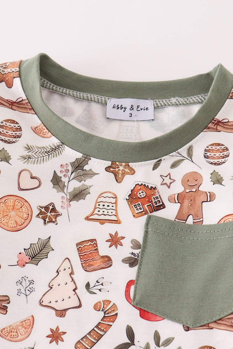 Boys Gingerbread Christmas Morning Pajama Set