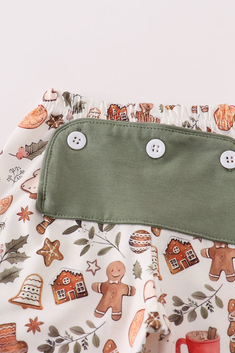 Boys Gingerbread Christmas Morning Pajama Set