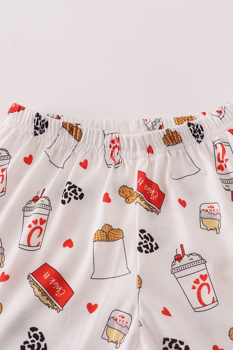The Lord's Chicken Girls Ruffled Short Set