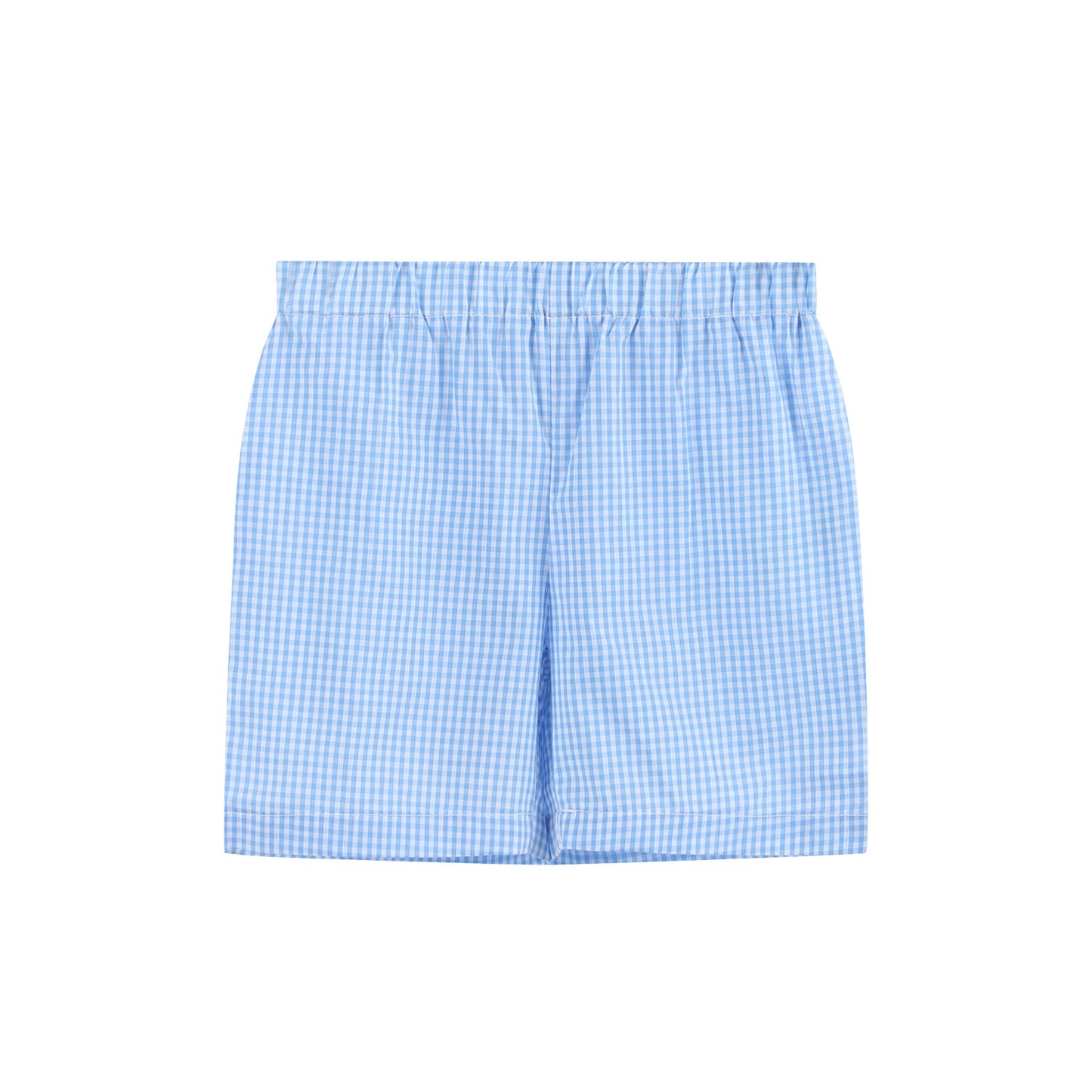 Light Blue Big Brother Smocked Short Set