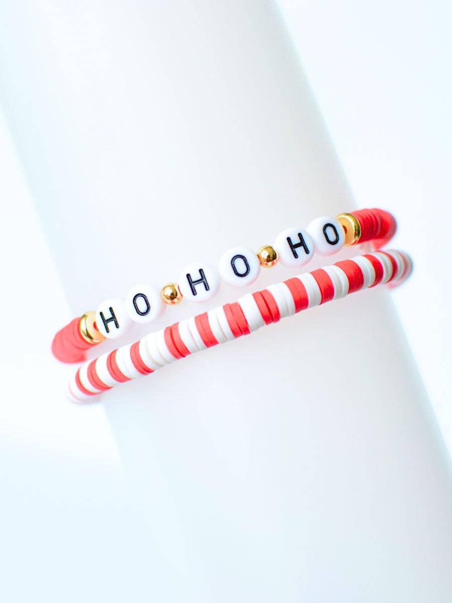 Ho Ho Ho Christmas Bracelet Set