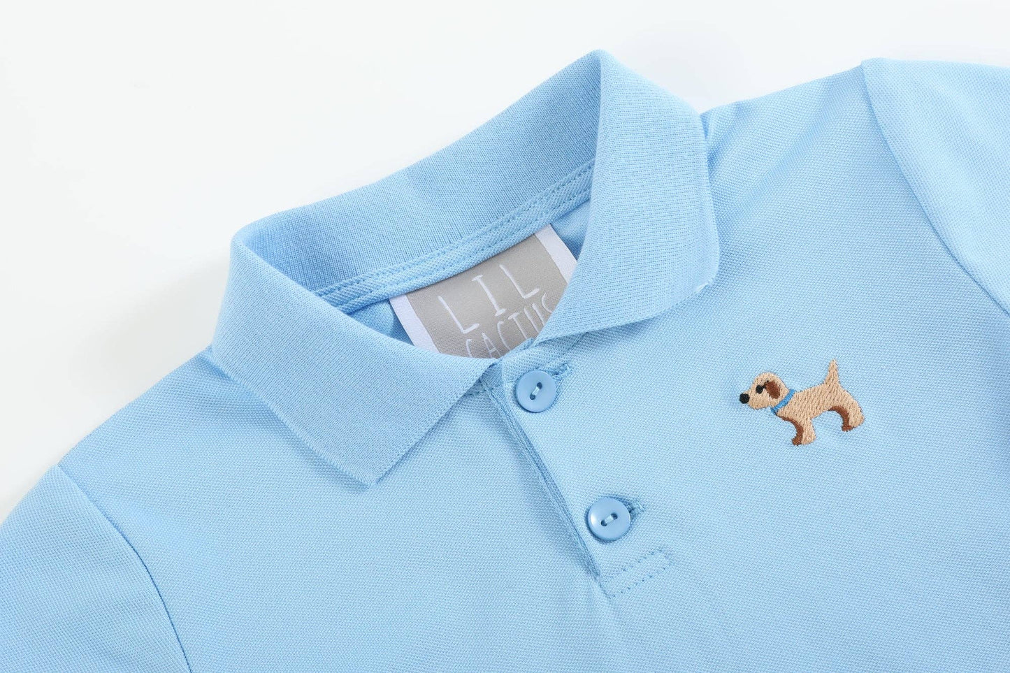 Blue Puppy Boys Polo Shirt