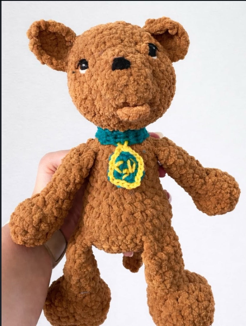 Crocheted Scooby Doo inspired Large Stuffie