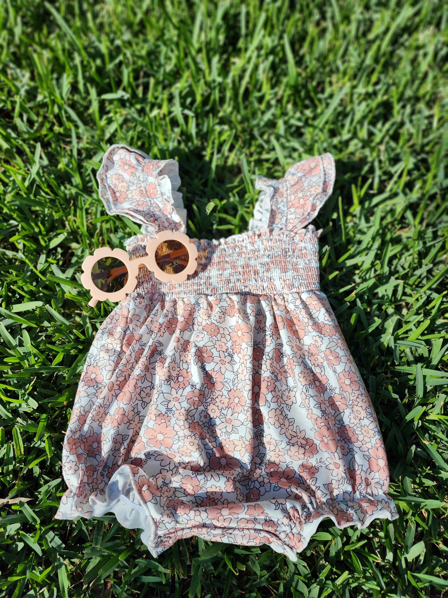 Spring Flowers Bubble Romper
