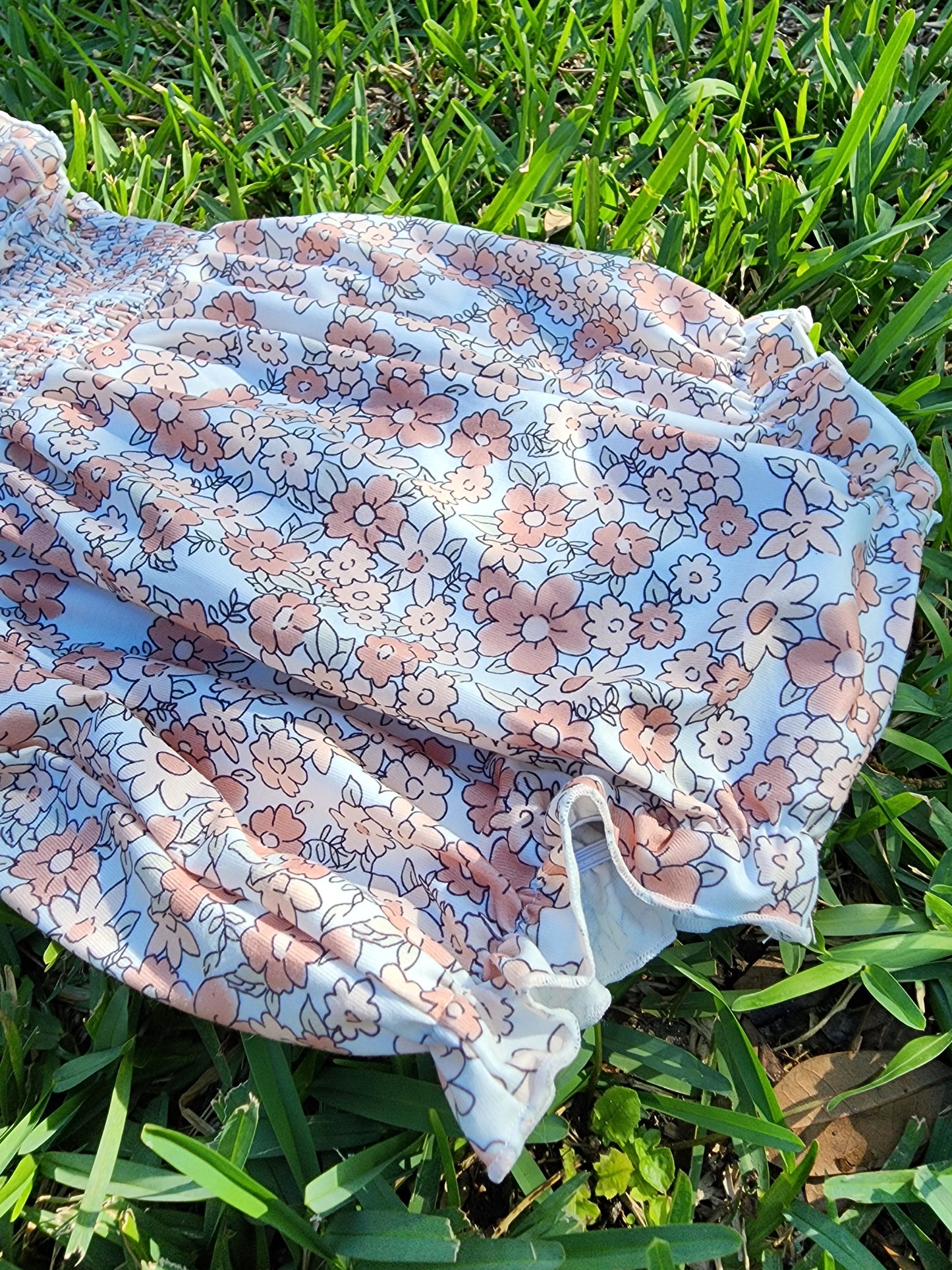 Spring Flowers Bubble Romper