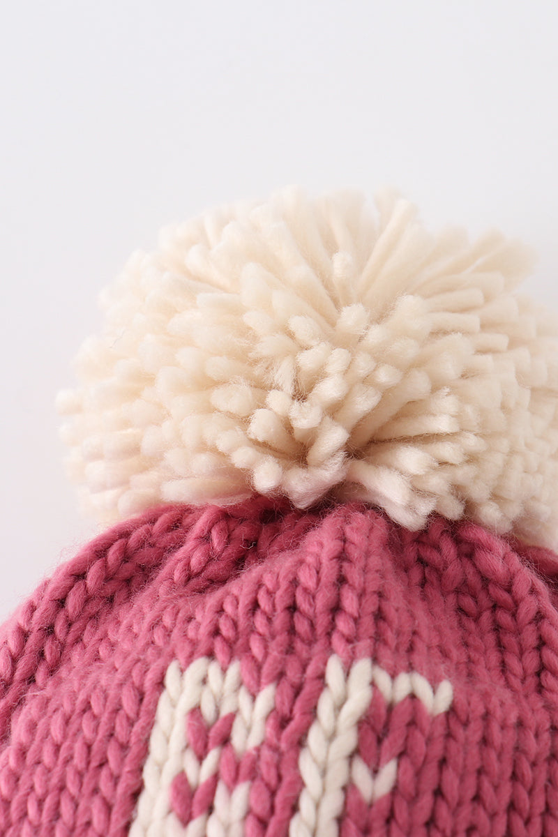 BE MINE Knit Pom Pom Beanie