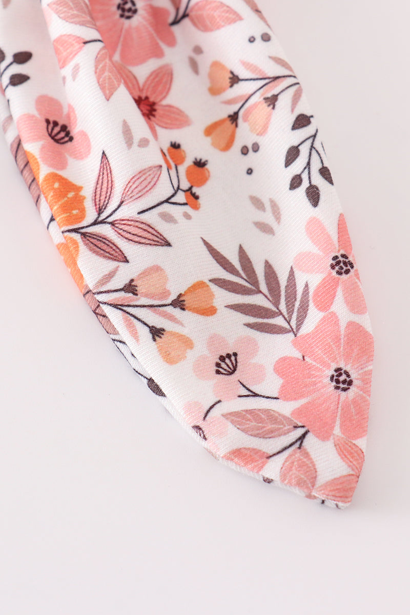 Cherry Blossom Floral Print Sailor Hair Bow