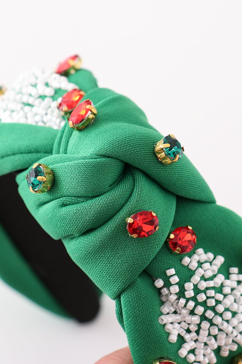 Christmas Embroidered Snowflake Headband