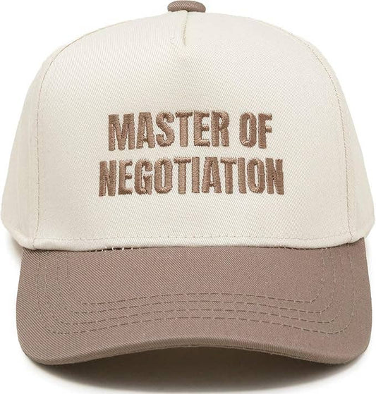 Kids Master Of Negotiation Hat- Khaki/Beige
