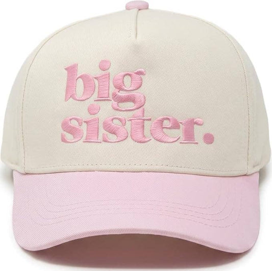 Big Sister - Light Pink/Beige: Kids Hat