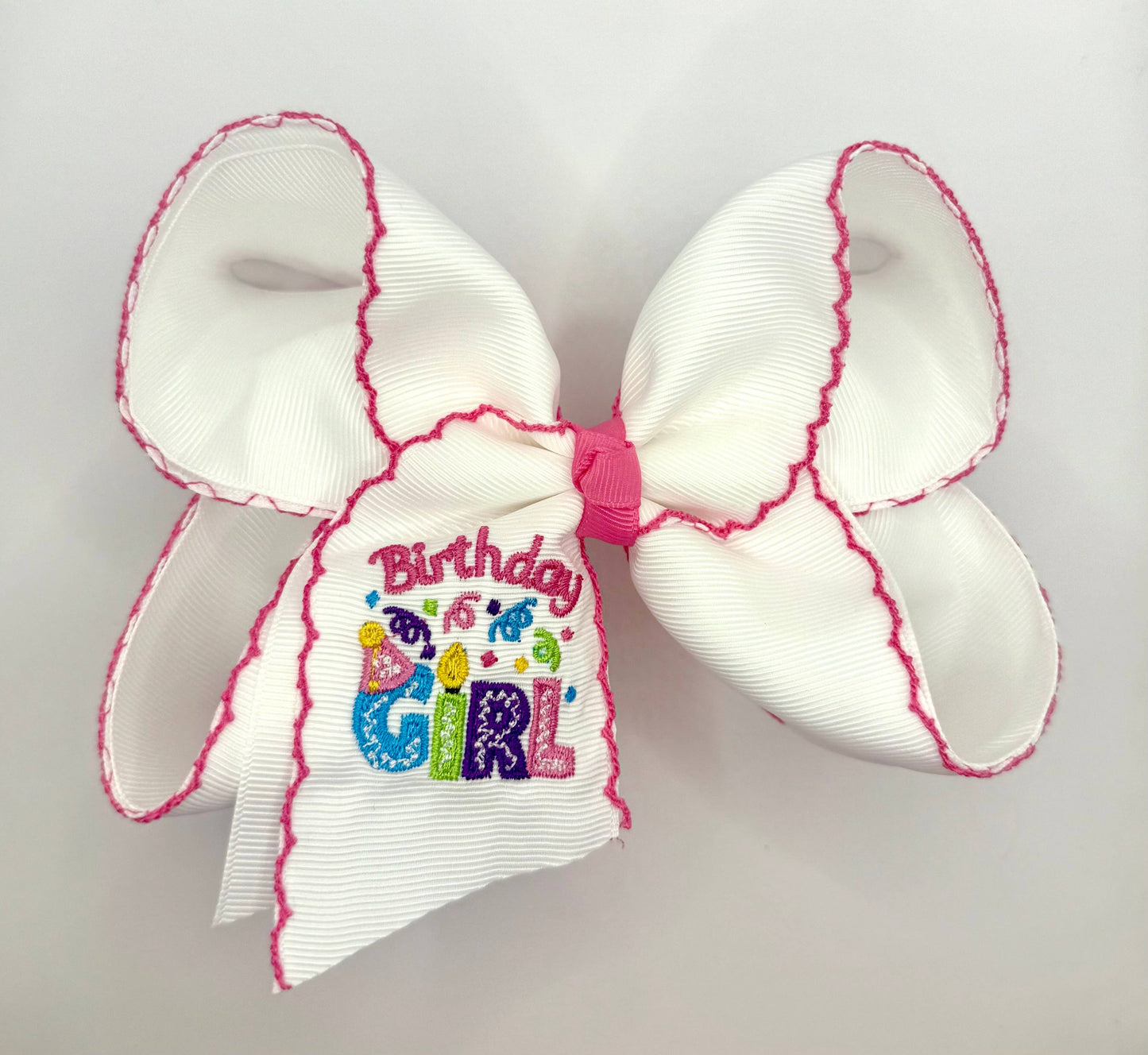 Birthday Girl Moonstitch Hairbow