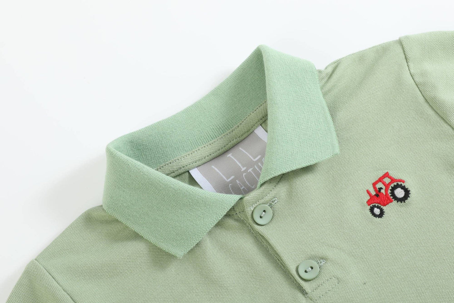 Green Tractor Polo Shirt