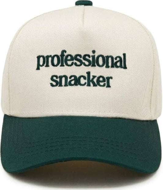 Kids Professional Snacker Hat- Green/Beige