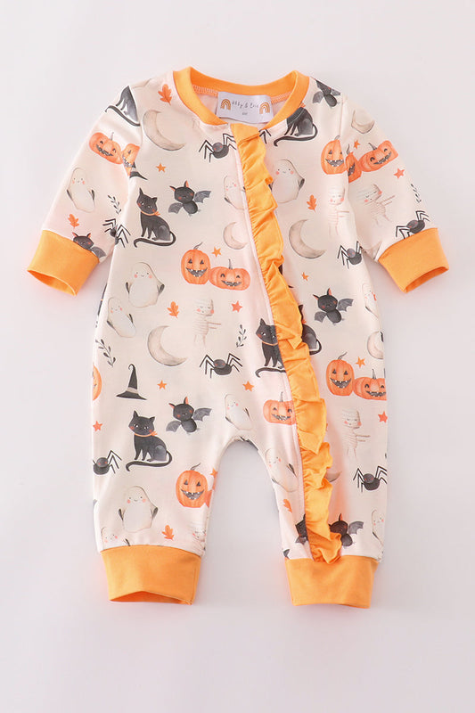 This is Halloween Baby Girl Zipper Pajamas