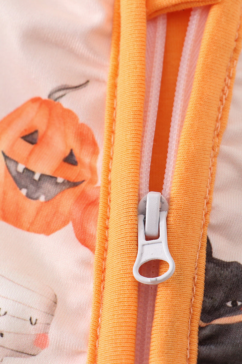 This is Halloween Baby Boy Zipper Pajamas
