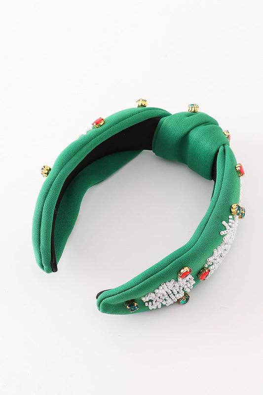 Christmas Embroidered Snowflake Headband