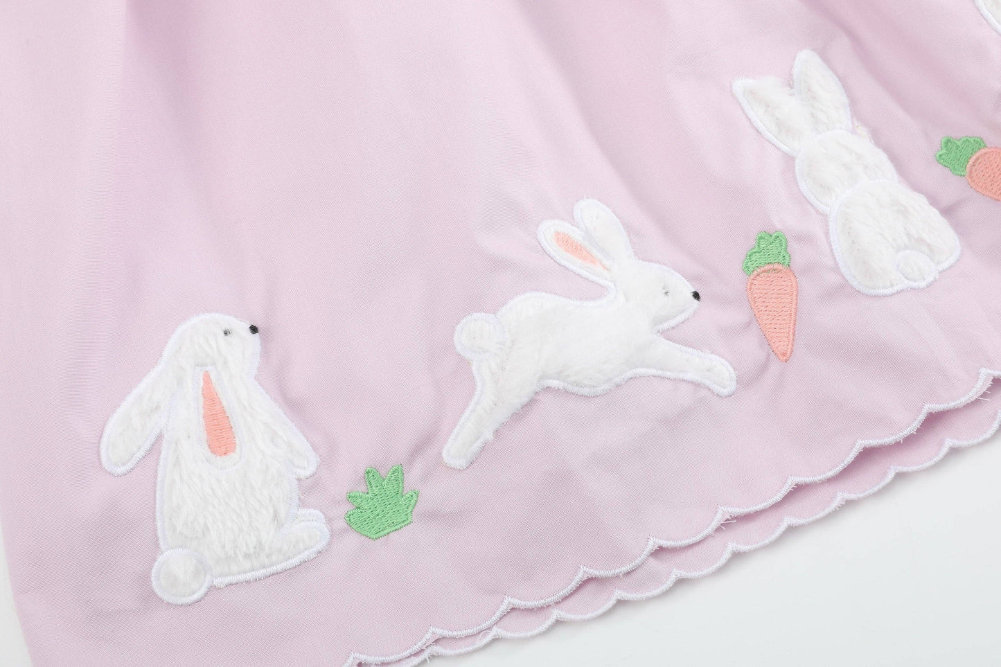 Light Purple Bunny and Flowers Girls Dress