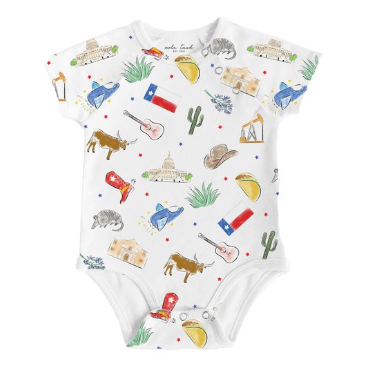 Texas Themed Baby Organic Cotton Bodysuit