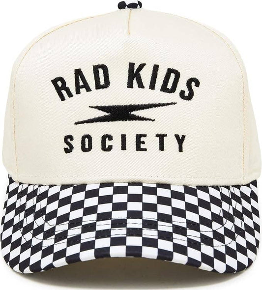 Rad Kids Society - Checker Print: Kids Hat