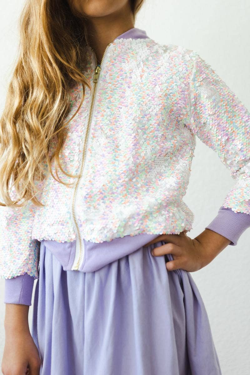 Unicorn Flip Sequin Girls Jacket