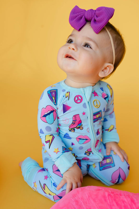 Baby Girl Neon Dreams Convertible Zippy Pajamas