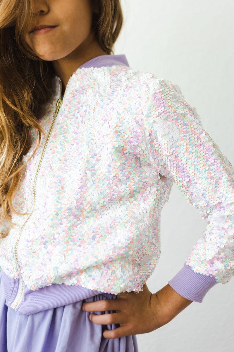 Unicorn Flip Sequin Girls Jacket