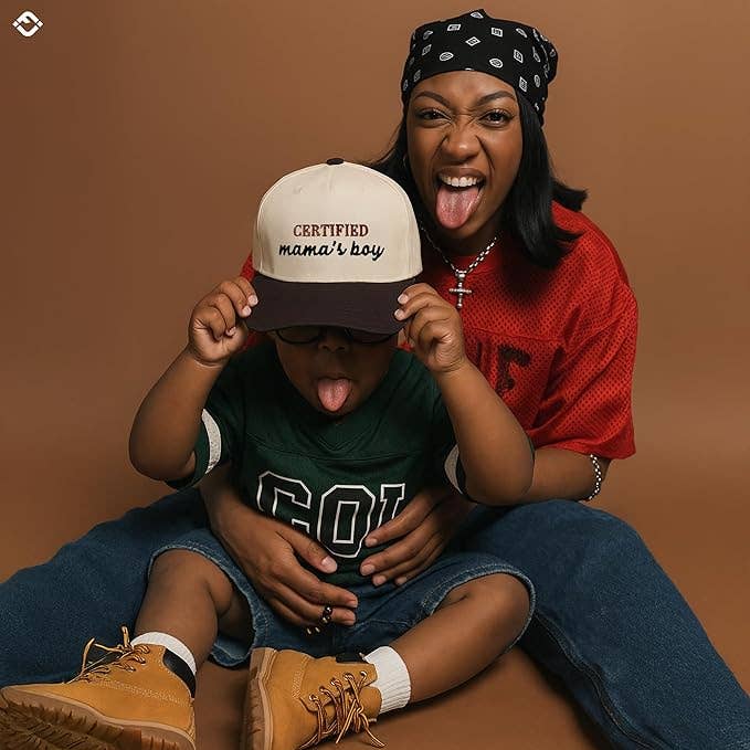 Kids Certified Mamas Boy Brown/Beige Cap