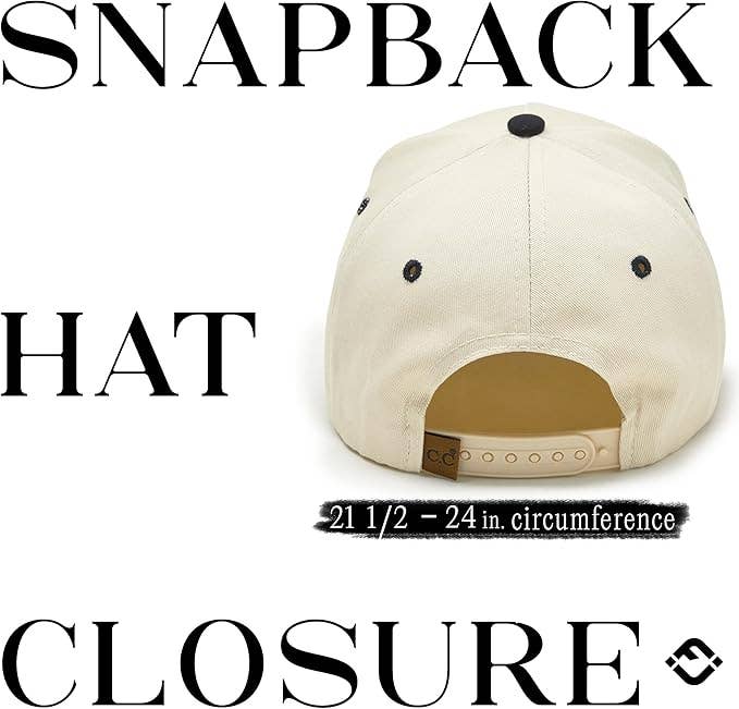Embroidered Brim Trucker Hat - Boy Mom - Black/Beige