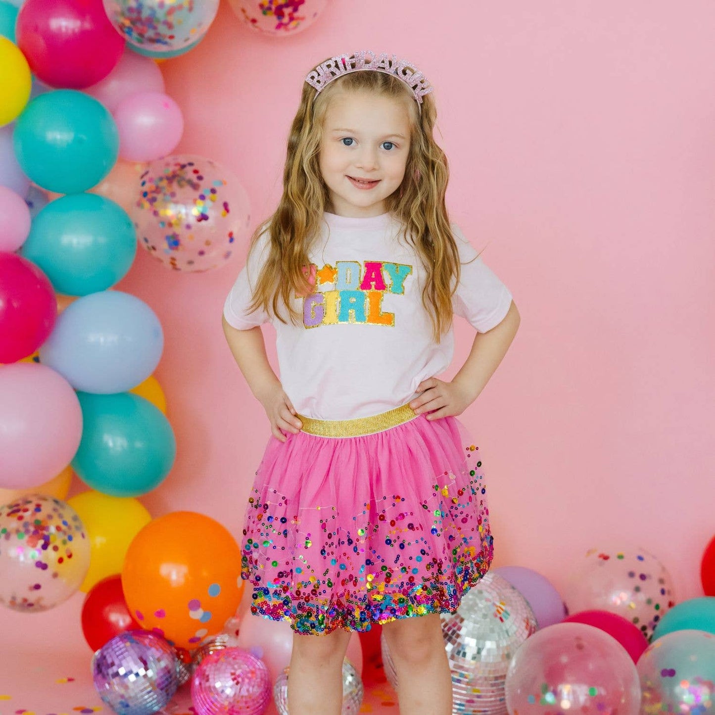 Raspberry Confetti Girls Tutu